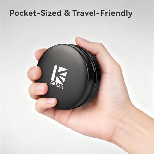 KBEAR BP06 IEMs Case, Portable Aluminum Alloy Earbuds Case, Hard Protective Travel Carrying in Ear Monitors Box for KZ ZS10 PRO, ZS12 PRO 2, ZAR, ZAS, ZA12, Castor, AS16-PRO, Zax, CCZ Melody (Black)