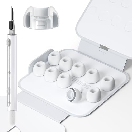 5 Pairs Replacement Ear Tips for AirPods Pro 3 (X-Small) | Foam-Infused Hybrid Silicone Eartips for AirPods Pro 3 Ear Tips Accessories with Cleaning Pen & Storage Box - size: XS