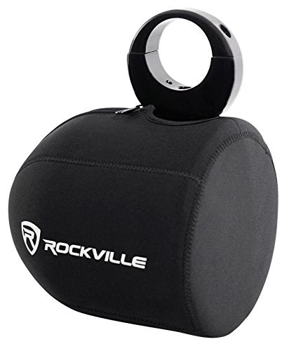 Rockville RWBC80 Neoprene Covers for 8" Wakeboard Tower Speaker Pair | Water/Moisture Protection, Durable Stitching, Strong Zipper, Snug Fit, Fits 7.8"-8.25" Diameter, 9.6"-10" Height, Marine Use