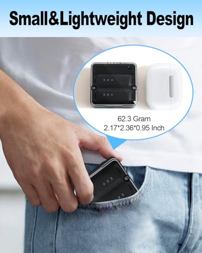 Mini Wireless Lavalier Microphone for iPhone/iPad/Android Phone/PC, Live Streaming Microphone with 66ft/20M Transmission, Noise Reduction, Reverberation, Lapel Mics with Lightning/USB-C Plug-Play