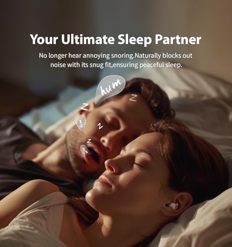 Invisible Sleep Headphones,Sleep Earbuds for Side Sleepers (White) | Small Comfortable Noise Blocking Sleep Earphones,Bluetooth 5.3 Wireless Earbuds,Hidden in-Ear Ear Buds for Sleeping - color: White