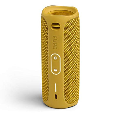 JBL FLIP 5, Waterproof Portable Bluetooth Speaker, Yellow | Sounds better than ever, Bring the party anywhere, Make a splash with IPX7 waterproof design, A rainbow of colours - color: Yellow