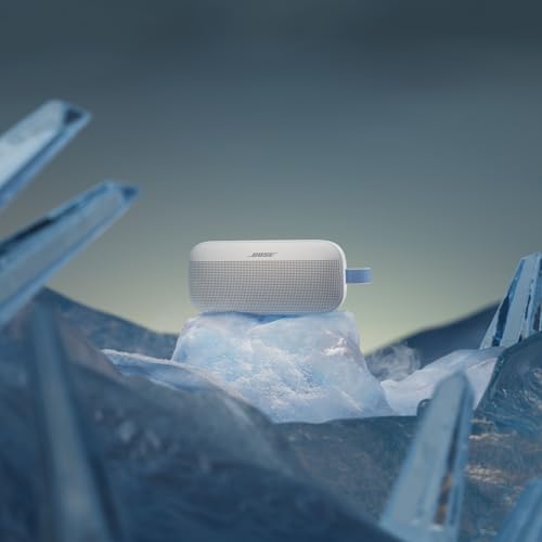 Bose SoundLink Flex Bluetooth Speaker (2nd Gen) - Portable Outdoor Speaker with Hi-Fi Audio, Waterproof and Dustproof, USB-C, Up to 12 Hours Battery Life, Fog Grey - Limited Edition Color - color: Fog Grey