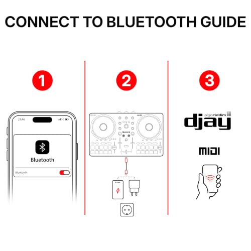 Numark Party Mix III Bluetooth DJ Controller with Built-in Lights | Beat Assist, Smart Fader, 16 Pads, 2 Deck DJ Mixer, Stems Control, USB-C, Serato DJ Lite and Algoriddim djay Included - style: PARTYMIX III