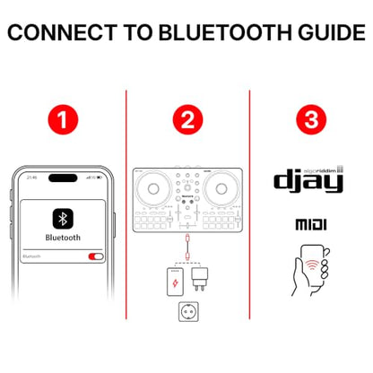 Numark Party Mix III Bluetooth DJ Controller with Built-in Lights | Beat Assist, Smart Fader, 16 Pads, 2 Deck DJ Mixer, Stems Control, USB-C, Serato DJ Lite and Algoriddim djay Included - style: PARTYMIX III