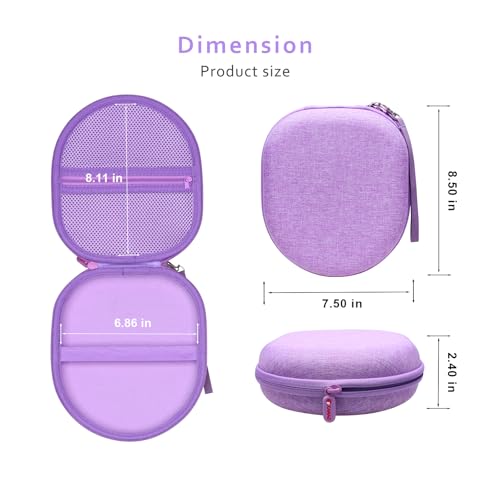Headphone Headset Case Compatible with TALIX H30/Jlab/JBL Tune 520BT 720BT/BERIBES/KVIDIO/Soundcore by Anker/Sony Wireless On-Ear Headphones, Purple - color: Purple