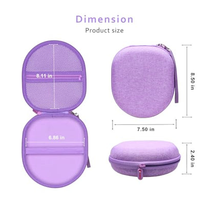Headphone Headset Case Compatible with TALIX H30/Jlab/JBL Tune 520BT 720BT/BERIBES/KVIDIO/Soundcore by Anker/Sony Wireless On-Ear Headphones, Purple - color: Purple