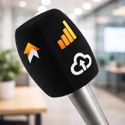 Custom Fuzzy Microphone Windscreen, Plush Foam Mic Cover with Logo or Text, Triple-Side Printable, Wind Noise Reduction, Fits Most Handheld Microphones (Blue) - color: Blue