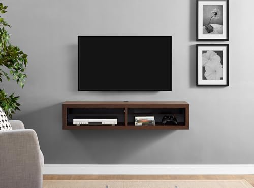 Martin Furniture Floating TV Console, 48", Columbian Walnut - color: Columbian Walnut, size: 48"