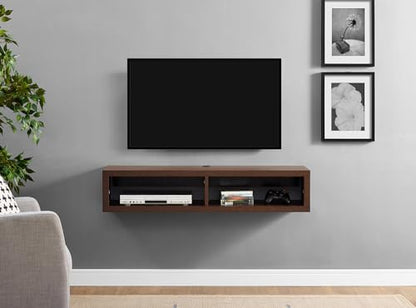 Martin Furniture Floating TV Console, 48", Columbian Walnut - color: Columbian Walnut, size: 48"