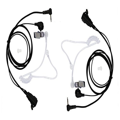 2 Pack Air Covert Acoustic Tube Earpiece Headset Compatible with Motorola Radio T100 T107 T100TP T200TP T260 T260TP T280 T460C T465 T600 T605 T800 T5428 T6200 Two Way Radio (2 Packs) | Compatible with Motorola Radio T100 T107 T100TP T200TP T260 T260TP T28