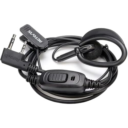 Retevis RT68 Walkie Talkie Earpiece with Mic, for RT22/RT21/H777/RT27/RT68H | Soft Earhook, 2 Pin , Compatible with Kenwood, Pxton, Baofeng BF-888S 2 Way Radio, Two Way Radio Headset(10 Pack) - style: Soft Earhook