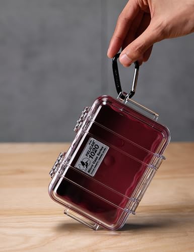Pelican 1020 Micro Case (Red/Clear) - color: Red/Clear