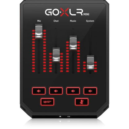 TC Helicon GoXLR MINI Online Broadcast Mixer with USB/Audio Interface and Midas Preamp, Officially Supported on Windows | MIDAS preamps with USB connectivity, XLR input and 1/8" mini phone for gaming, streaming and podcasting
