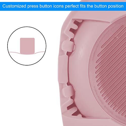 Protective Silicone Stand Up Case for JBL Clip 3 Waterproof Portable Speaker (Pink) - color: Pink