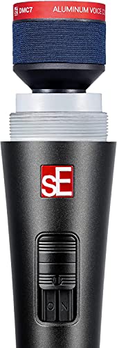 sE Electronics V7 Switch Supercardioid Dynamic Handheld Microphone - Bundle with 2 XLR Cables and 10 Cable Ties