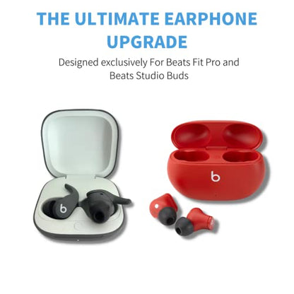 Comply Memory Foam Replacement Ear Tips, Black, Medium (3 Pairs) | For Beats Fit Pro & Beats Studio Buds, Ultimate Comfort, Secure Fit, Superior Noise Isolation - size: Medium