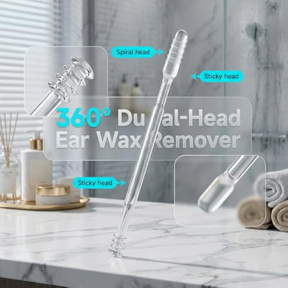 2026 New Reusable Sticky Ear Cleaning Stick, 24 Pcs Ear Wax Removal Tools, Gentle Adhesive Ear Pick for Ear Wax Cleaning, Home Personal Care Kit (24pc) - color: 24pc