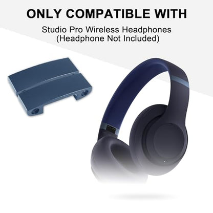 Adhiper Hinge Replacement Metal Repair Parts for Beats Studio Pro Headphone | Studio Pro Durable Repair Kit Replacement Headband Metal Folding Hinge Clip Cover Pin Repair Parts Set（Navy） - color: Navy