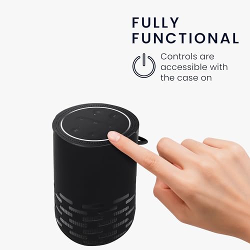 kwmobile Silicone Case for Bose Portable Home Speaker Case - Protective Cover for Mini Speaker - Sleeve Skin in Black