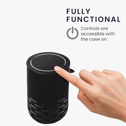 kwmobile Silicone Case for Bose Portable Home Speaker Case - Protective Cover for Mini Speaker - Sleeve Skin in Black