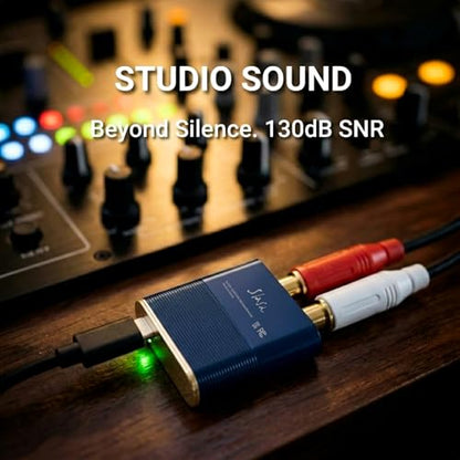 SLASH 5 LDAC Bluetooth to RCA Audio Receiver | Hi-Fi Wireless DAC with aptX Adaptive, HD, AAC, stereo 3.5 Aux & Headphone Amp