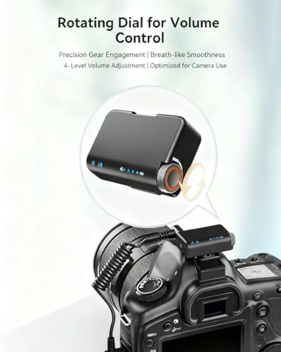 Wireless Lavalier Microphone for iPhone/Android/Camera, Mini Lapel Mic with 2 TX + 1 RX + Charging Case, Noise Cancelling, 48H Battery, 250M Range, Plug-Play for Vlogging Live Streaming - color: dark black
