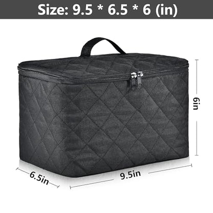 Digital Hand Mixer Carrying Bag for KitchenAid 5/6/ 7/9 Ultra Power Speed Hand Mixers, Portable Travel Storage Case Bag with Handle for Kitchen Aid Mixer Accessories (Box Only) (Black)