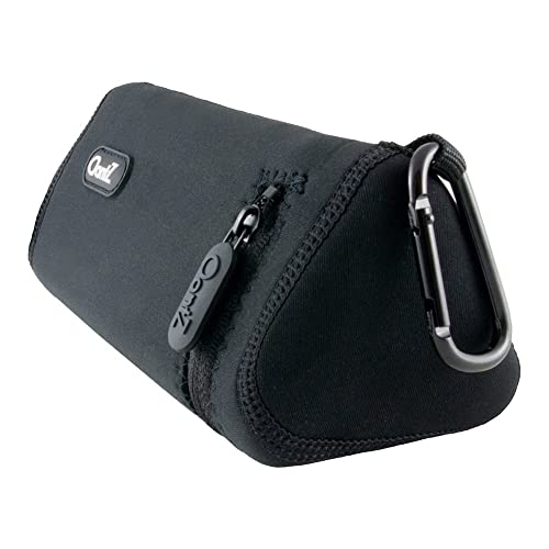 Portable Speaker Carry Case - Fits OontZ Angle 3 Ultra Speakers - Soft Case with Interior Cable Storage and Aluminum Carabiner by OontZ (Black)