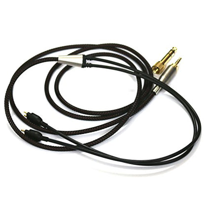 NewFantasia Replacement Audio Upgrade Cable Compatible with Sennheiser HD650, HD600, HD580, HD58X, HD660S, HD660S2, Massdrop HD6XX Headphones 1.2meters/4feet - size: 1.2m