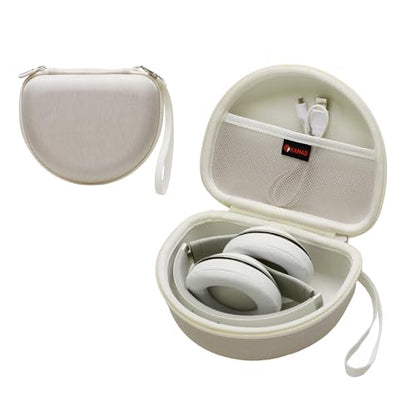 Headphone Case Compatible with Beats Studio Pro/Solo 4 / Studio 3 / Solo 3 / Picun B8 / BERIBES/JLab JBuds Lux ANC Wireless Bluetooth Noise Cancelling Headphones(Cream) - color: Cream