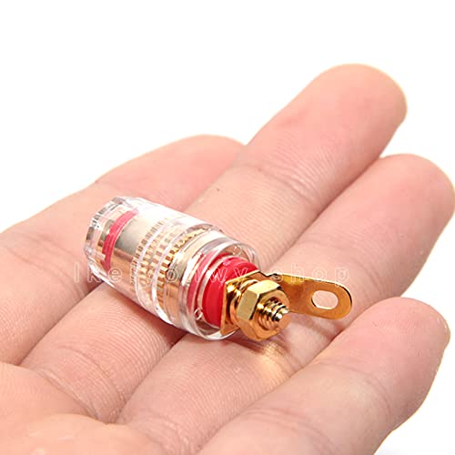 Speaker Binding Post Copper Plug Sockets 4Mm Binding Post Amplifier Speaker Terminal Connector (lkelyonewy®)