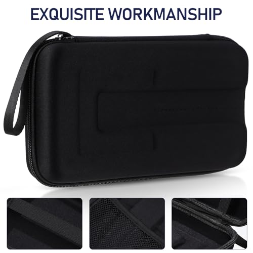 Portable Hard Shell Microphone Carrier Bag with Padded Dividers Shockproof Protective Case for Microphone Storage and Travel Compact Lightweight Organizer for Audio Mic Accessories
