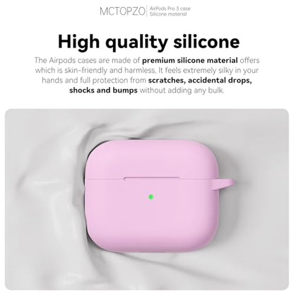 for AirPods Pro 3 Case 2025,Come with Cleaner Kit,Light Lilac | Silicone Protective Cover for Airpod Pro 3rd Generation Case with Keychain,for Women Men,One-Piece Design,Shockproof - color: D-Light Lilac