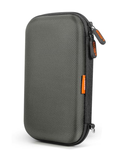 Small Electronic Organizer, Silver-Gray Shockproof EVA Travel Pouch - color: Silver-Gray