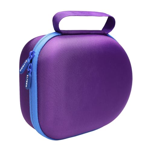 Case for Audio-Technica ATH-M20x/Raycon/JBL/Sony/Anker Headphone Purple | Carrying Travel Headphone Case Hard Shell for Over Ear Headphone - color: Purple+Black