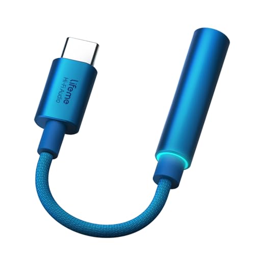 Meizu Lifeme HIFI3 USB C to 3.5mm DAC Adapter, CX31993 HiFi Headphone Dongle, 32bit/384kHz High-Resolution Audio,HiFi Amplifier for iPhone 15/16/17 Series, iPad Pro, Android Phones, Tablets, Laptops