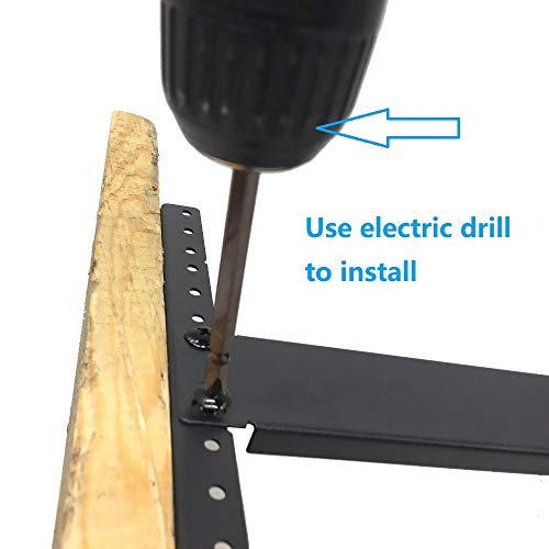 10U Steel Rack Rails Kit with Hardware - 2 Pieces (10URR) - size: 10U
