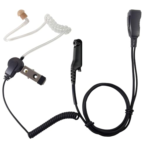 SHEEPDOG MICROPHONES Acoustic Tube Earpiece with Microphone, Compatible with Motorola R7, ION and MXP600, Black Cable (LMC-1AT-M20), Premium Headset