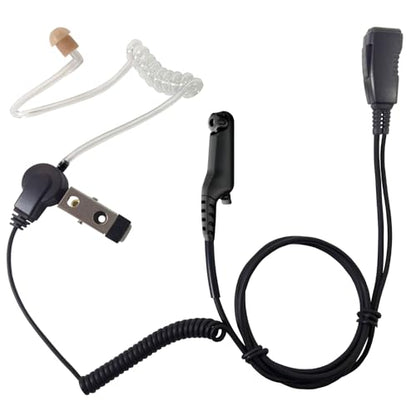 SHEEPDOG MICROPHONES Acoustic Tube Earpiece with Microphone, Compatible with Motorola R7, ION and MXP600, Black Cable (LMC-1AT-M20), Premium Headset