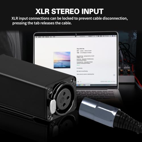 Mini HiFi Headphone Amplifier XLR to 3.5MM Audio Interface Amplifier Converter Clip Mount Portable Headphone Amplifier