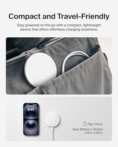 Belkin 15W Wireless Charging Pad, Qi Charger with Power Adapter | iPhone 16/15/14, AirPods, Samsung Galaxy S25/S24, Pixel 10 compatible, power adapter and cable included - color: White