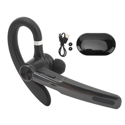 Yoidesu Bluetooth Headset, Bluetooth Earpiece with 400mAh Charging Case, Built in Microphone for iOS Android Cell Phone, Hand Headphones for Trucker, Office