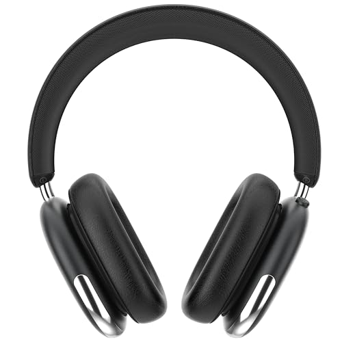 Active Noise Cancelling Headphones,Pure Bass Sound,Bluetooth 5.4 Wireless Headphones,Up to 120H Battery Life and Speed Charge,Hi-Res Audio,Transparency Mode,for Gym Cycling Work Gift(Black)