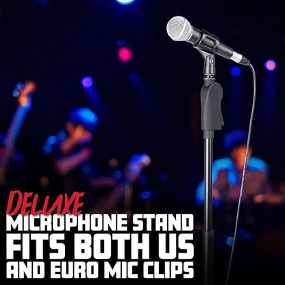 Gator Frameworks Microphone Stand with 10" Weighted Base and Deluxe Soft Grip Squeeze Height Adjustment, (GFW-MIC-1001) - style: 10" Weighted Base - Deluxe Height Adjust