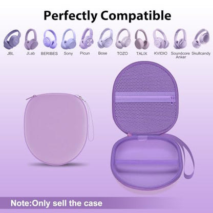 Headphone Headset Case Compatible with TALIX H30/Jlab/JBL Tune 520BT 720BT/BERIBES/KVIDIO/Soundcore by Anker/Sony Wireless On-Ear Headphones, Purple - color: Purple