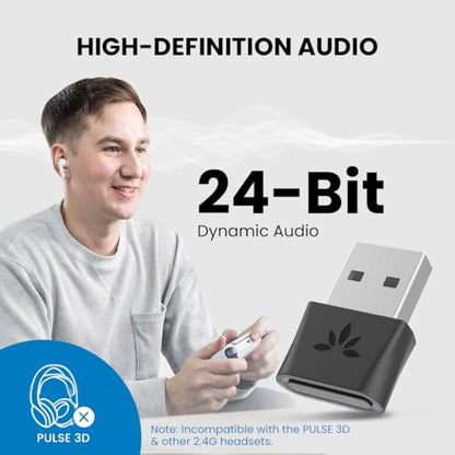 Avantree DG80-Gaming - USB Bluetooth 5.3 Adapter Dongle for PS5