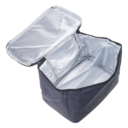 All Purpose Mixer Storage Bag with Foil Lined Compartments Mixer Storage Case for 5/6/7/9 Model Compatibility Portable Hand Mixer Storage Case