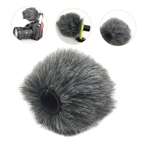 ABOOFAN Microphone Accessory Windscreen Cover for Camera Furry Microphone Protect