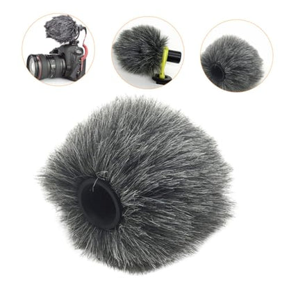ABOOFAN Microphone Accessory Windscreen Cover for Camera Furry Microphone Protect